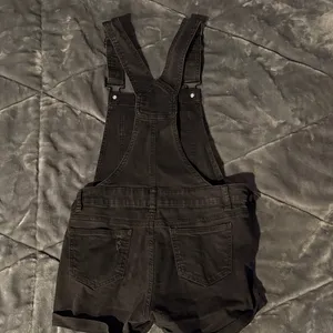 Blue Spice Black Distressed Denim Romper thumbnail 2