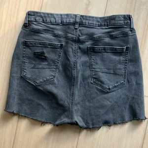 American eagle black ripped jean shorts size 12 thumbnail 4