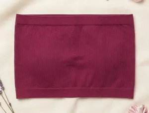 Cotton On Women Magenta Ribbed Seamless Bandeau Tube Top Size M/L 2055970 thumbnail 1