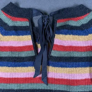 Abercrombie & Fitch Sweater‎ Womens Small Multicolor Stripe Boat Neck Pullover thumbnail 11