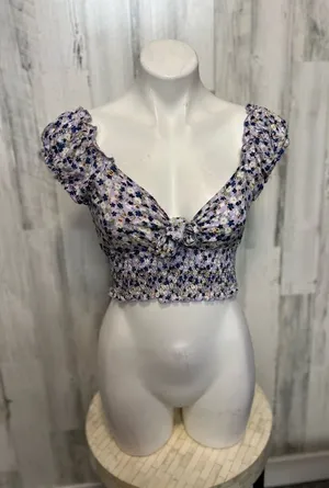 Floral crop top Purple Size XS thumbnail 1
