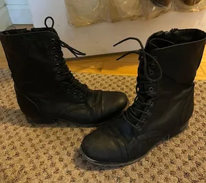 Black Combat Boots thumbnail 1