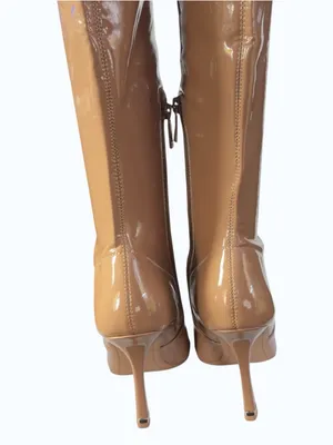 Kenneth Cole Tan Romi OTK Thigh High Over The Knee Stiletto Heel Boot Size 8 thumbnail 12