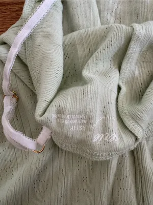 aerie Pale Mint Ribbed Spaghetti-Strap Romper thumbnail 3