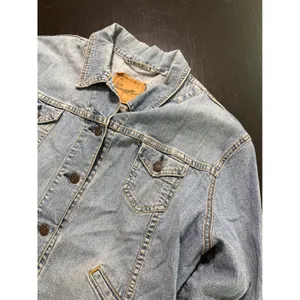 Vintage‎ Levi Strauss Signature Denim Jacket Light Wash Trucker Button Up Large thumbnail 2