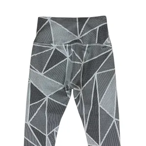Beyond Yoga Black White‎ Geometric Print High Waist Leggings Activewear Medium thumbnail 4