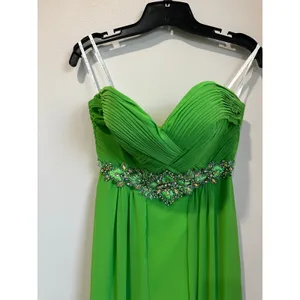 Camille La Vie Green Strapless Prom Gown Beaded Formal Dress Sz 4‎ thumbnail 4