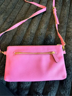 Nanette Lepore Hot Pink Pebbled Leather Crossbody thumbnail 4