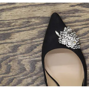 INC International Concepts Saija Pumps Embellished Heels Black Microsuede 8M thumbnail 6