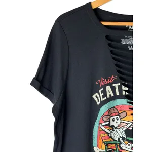 National Parks Society Death Valley Graphic Tee Women 2X Black Cutout Streetwear thumbnail 4