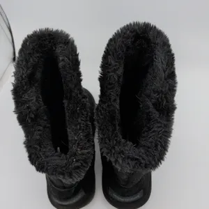 Minnetonka Milltown Black Suede Faux‎ Fur Lined Mid Calf Winter Boots Womens 6 thumbnail 6