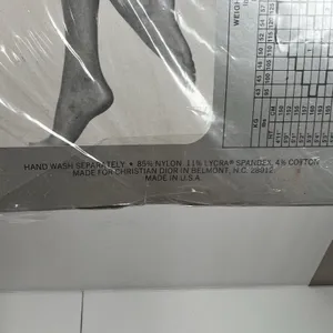 Vtg Christian Dior Panty Hose Stockings Nylons Olive Size 2 Fits 110 140 lbs USA thumbnail 11