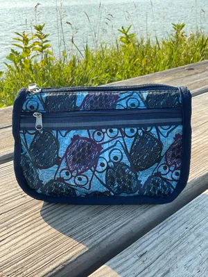 Cute Owl Cosmetic Toiletry Bag 2-Compartment Travel Organizer thumbnail 3
