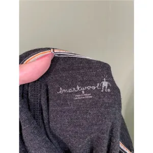 Women’s Smartwool 100% Merino Wool Long Sleeve Quarter Zip Base Layer Charcoal S thumbnail 3