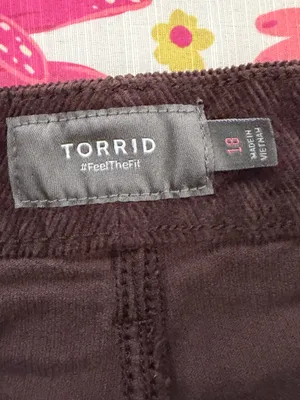 Torrid Womens Brown Corduroy fall Mini Skirt size 18 thumbnail 5