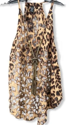 Windsor Animal Print Top With Chain‎ Tie thumbnail 1