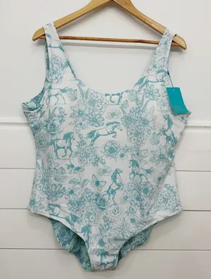 NWT! Women’s Posh Peanut Reversible One Piece Swimsuit Size 2XL thumbnail 1