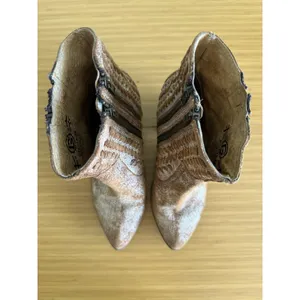 Circle‎ G by Corral Western Ankle Boots Womens 9 M Brown Braided Leather Cowboy thumbnail 3