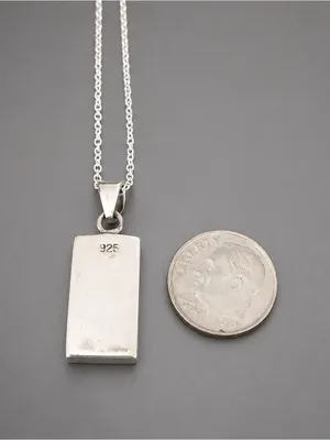 Vintage Shiva Eye Sterling Silver Pendant w/ Sterling Plate Chain thumbnail 3