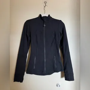 Lululemon Define Jacket Nulu Sz‎ 4 in Black thumbnail 4