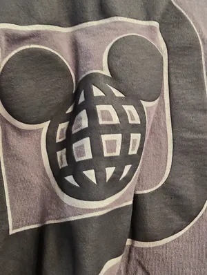 {M} Walt Disney World Spirit Jersey Mickey Mouse Buffalo Plaid Black Grey thumbnail 8