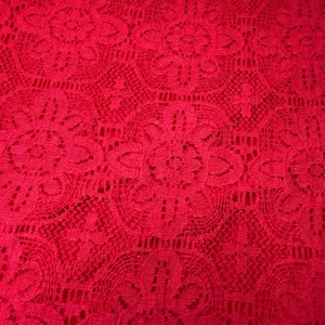 Entro Womens SIze Large Red Lace Tank Top Embroidered Floral Neck Keyhole Boho thumbnail 12