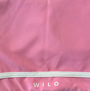 WILO The Label Pink and White Razorback Sports Bra thumbnail 5