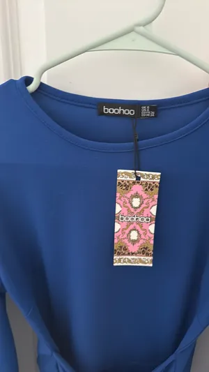 Boohoo Blue Wrap Dress thumbnail 3