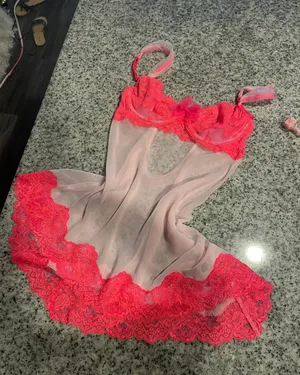 victoria’s secret pink slip dress thumbnail 1