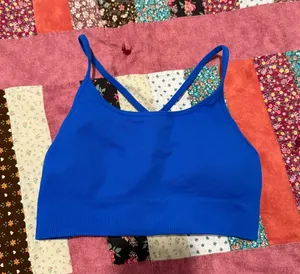 Suskees royal blue sports bra with padding thumbnail 1