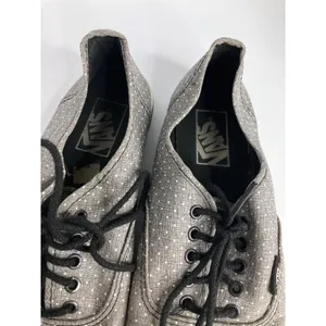 Vans Authentic Lo Pro Shoes Women 9 Grey Polka Dot Good Low Top Sneakers thumbnail 4