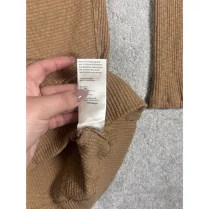 Free People We The Free Cognac Long SLeeve Tunic oversized‎ sweater Xs Mock Neck thumbnail 6