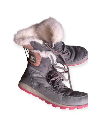 Sorel Whitney II Pink Grey Snow Water Proof Outdoor Hiking Rain Boots Size 10 thumbnail 1