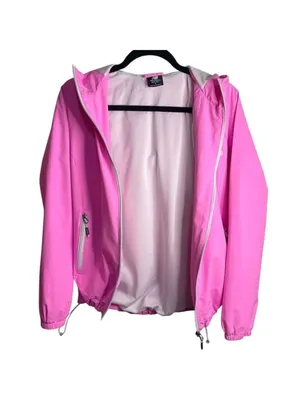 New Balance Pink Hooded Windbreaker Jacket Size Small thumbnail 3