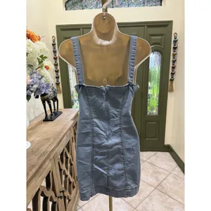 Jolie & Joy light wash denim mini dress size M thumbnail 5