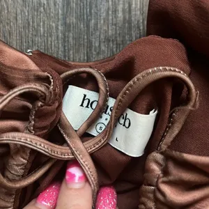 House of CB Brown Swirl Mini Dress thumbnail 4