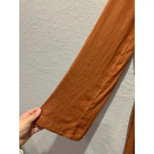 Free People Simone Notch Lapel Mini Dress In Burnt Orange Size L Boho Dressy thumbnail 5