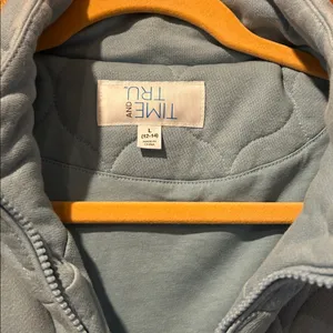 Oversized light blue quilted jacket Size L thumbnail 3