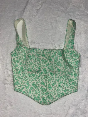 Zara floral corset top thumbnail 4