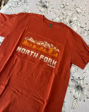 Graphic Tshirt Outdoor Orange Size M thumbnail 1