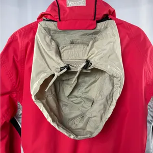 Marker Zip Up Hidden Hood Snowboarding Jacket‎ in Bright Red Size 8 thumbnail 7
