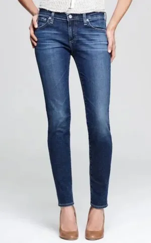 Adriano Goldschmied The Stilt‎ Cigarette Leg Medium Wash Jeans, Size 26R thumbnail 1