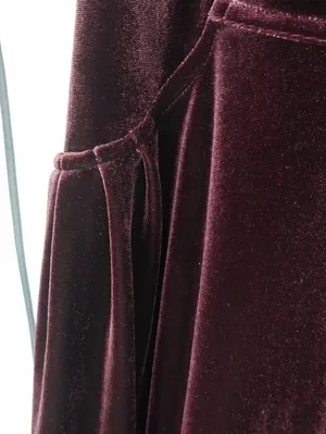 Free People Nightshade Backless Velvet & Lace Fit & Flare Skater Mini Dress thumbnail 4