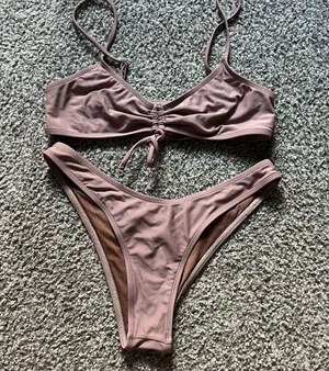 Brown Bikini Set Shein thumbnail 1