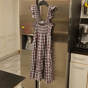💕HILL HOUSE💕 Ellie Nap Dress ~ Multi-Color Tartan Plaid Print Large thumbnail 11