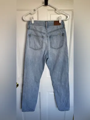 Madewell The Perfect Vintage Jean 24 Light Wash High Rise Straight‎ 100% Cotton thumbnail 3