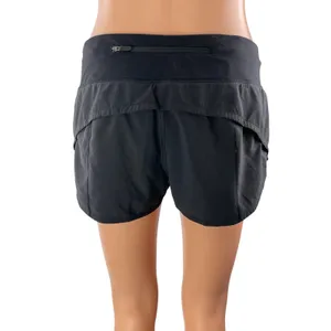 Lululemon Speed Up Black High Rise Workout Yoga Gym Athletic Running Shorts Sz 6 thumbnail 3