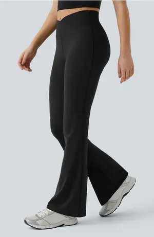 Halara DayStretch High Waisted Crossover Flare Yoga Leggings thumbnail 1
