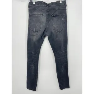H&M Distressed Denim Jeans‎ - Edgy Chic Style size 34 thumbnail 4
