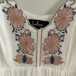 Lulus Daisy Petal Pickin’ Embroidered Dress Size L Festival Boho Whimsy Fairy thumbnail 6